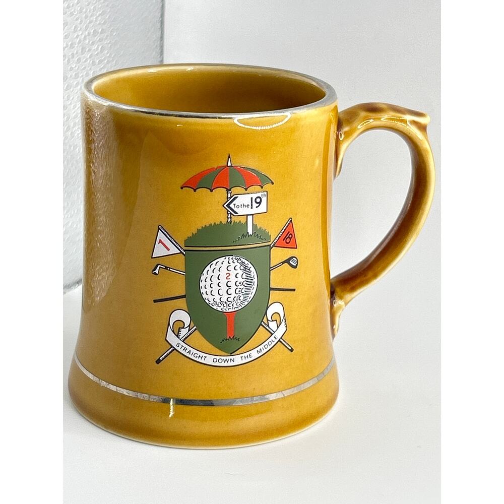 Vintage Wade England Golf Motif Mug Stein Collectible Made in England